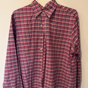 Ralph Lauren Red Plaid Button Down Shirt